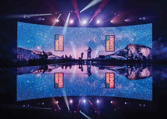 ผนังถ่ายทำในร่ม 3D Immersive Screen, HD 3840Hz LED Video Wall