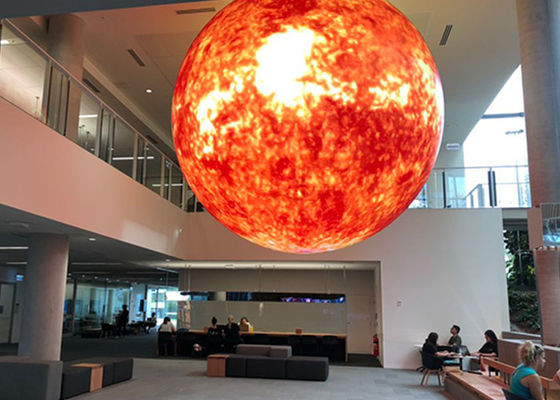 P2 P2.5 จอแสดงผล LED ในร่มที่ยืดหยุ่น, จอแสดงผล LED ทรงกลมบิลบอร์ด