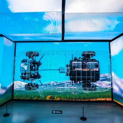 3840hz 3D Immersive Curved LED Video Wall P1.57 P1.87 P2 เสมือน