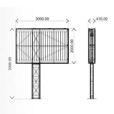 สีเต็ม p3 p4 p5 p6 LED screen กันน้ํา ดิจิตอลจอโฆษณากลางแจ้ง LED billboards
