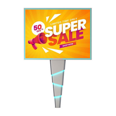 การติดตั้งง่าย 8000nits IP65 p6 สแตนเลสภายนอก LED บอร์ดโฆษณาป้ายโฆษณาดิจิตอล