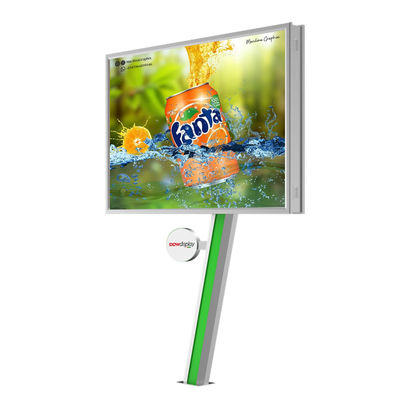 การติดตั้งง่าย จัดจอดิจิตอล 8000nits IP65 P6 6 มิลลิเมตร พิกเซล pitch สแตนเลส LED screen billboard การโฆษณาภายนอก