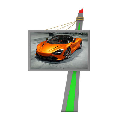 P6 ปรับปรุงความสว่างสูง IP65 สแตนเลสกันน้ําจอดิจิตอลภายนอก LED ลงโฆษณา