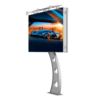 IP65 กันน้ํา p6 8000nits โครงการโฆษณาเหล็กจอดิจิตอล