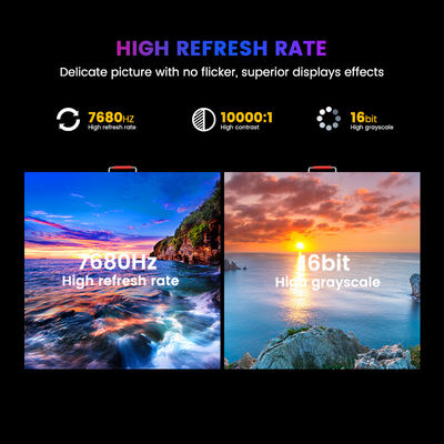 โครงการโฆษณา แผ่น LED โครงการโฆษณาพาณิชย์ P6.67 โครงการโฆษณาภายนอก LED โครงการโฆษณาเต็มสี 8000cd / sqm 960*960mm