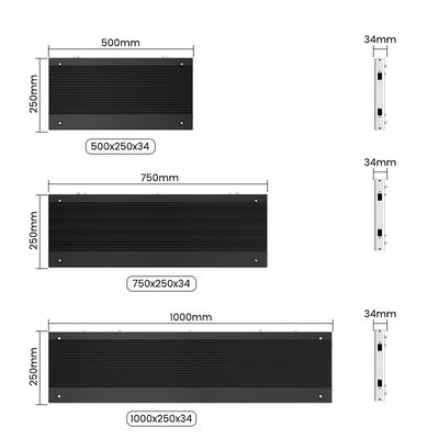 ตู้อลูมิเนียม หน้าจอ LED ภายใน P1.56 P1.95 P2.5 P2.6 P2.9 P391, 500x250/750x250/1000x250mm สําหรับนิทรรศการและจ้างปลีก