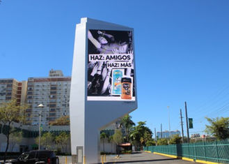 IP67 P16 จอแสดงผล LED สีเต็ม กลางแจ้ง กลางแจ้ง ข้างถนนพร้อมการประหยัดพลังงานความเปรียบต่างสูง