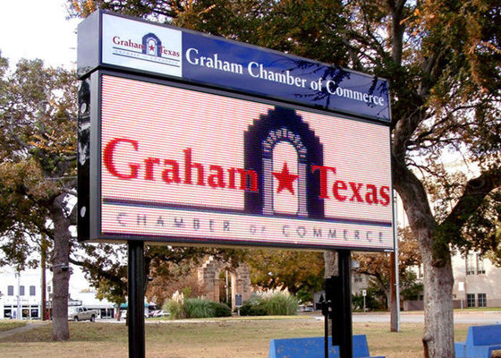 ผนังวิดีโอจอแสดงผล LED สีเต็มรูปแบบกลางแจ้ง, หน้าจอ LED P10