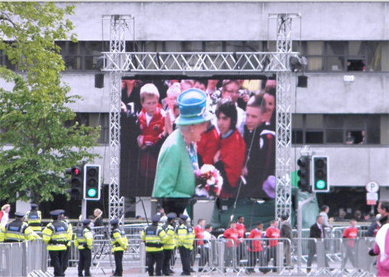 RGB เช่ากลางแจ้งจอแสดงผล LED แผงกันน้ำประสานภาพเคลื่อนไหว