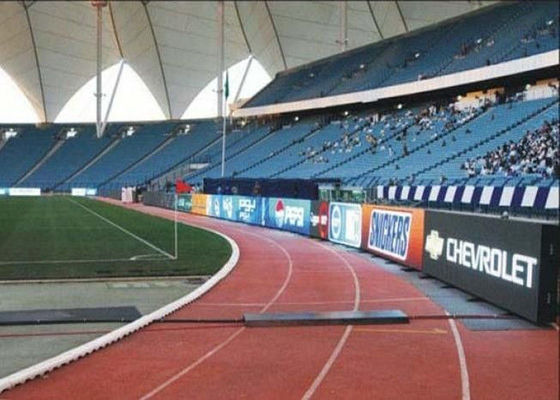 ไม่มีรอยต่อประกบป้ายโฆษณา LED กลางแจ้งสี P8 SMD สนามกีฬาหน้าจอขนาดใหญ่