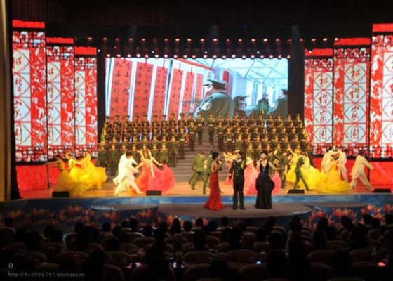 จอแสดงผล LED วิดีโอแบบติดผนังในร่ม P5 5mm HD LED สีเต็ม อลูมิเนียมกันน้ำ