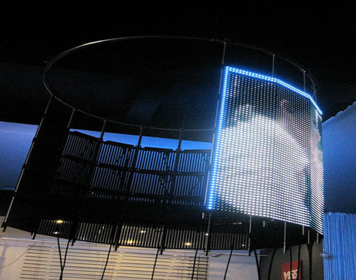 P16 จอแสดงผล LED ม่านยืดหยุ่นแบบตาข่ายขนาดใหญ่แบบ สีเต็ม, โฆษณา ดิ้น LED แผงหน้าปัด