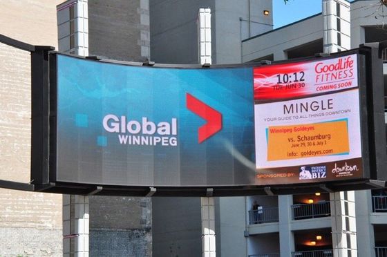 P16 จอแสดงผล LED โค้งขนาดเล็กหน้าจอ LED ยืดหยุ่นบลูทู ธ WIFI เรียงรายการควบคุมจากส่วนกลาง