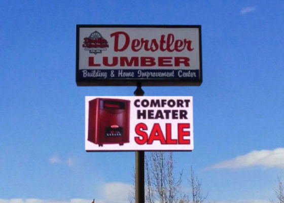 บริการด้านหน้ากันน้ำ P10 จอแสดงผล LED DIP346 320 มม. X 320 มม. ขนาดโมดูล