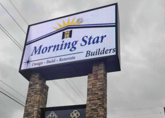 โฆษณาหน้าจอแสดงผล LED กลางแจ้ง P6 บริการติดตั้งด้านหน้า / ด้านหลังคงที่