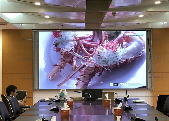 หน้าจอแสดงผล LED ขนาดเล็กในระดับพิกเซลสนาม P1.25 ตู้อลูมิเนียมหล่อขึ้นรูป