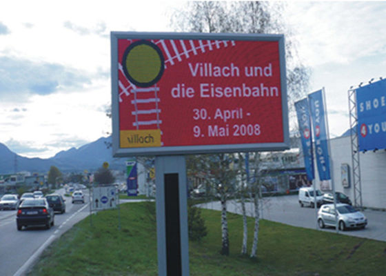 จอแสดงผล LED สีเต็ม LED กลางแจ้งสุดสดใส DIP346 P20 พร้อมการสแกนแบบคงที่ติดตั้งง่าย