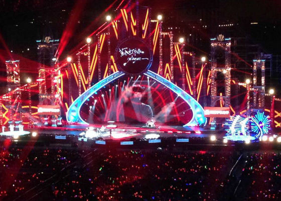 บริการให้เช่าเวทีในร่มจอแสดงผล LED ขว้าง ขนาด 6 มม. พิกเซล 192 มม. X 192 มม. โมดูลขนาด