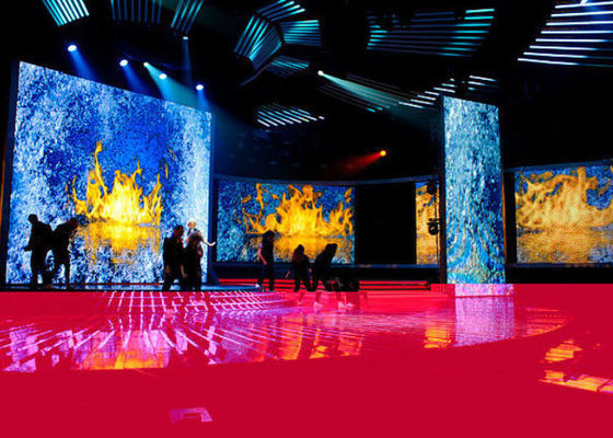 หน้าจอแสดงผล LED ให้เช่าระยะความละเอียดสูง 5.95 มม. พิก เซล ขว้าง 28246 Dos / Sqm