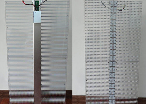 จอแสดงผล LED โปร่งใส 70% P3.9mm ผนังกระจกหน้าจอ LED น้ำหนักเบา