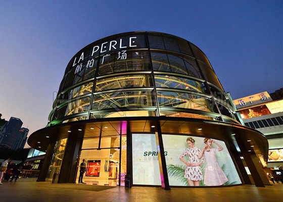 ความสว่างสูงใสผนังจอแสดงผล LED กำแพงวิดีโอ 10 มม. พิกเซล ขว้าง 5000คืนs