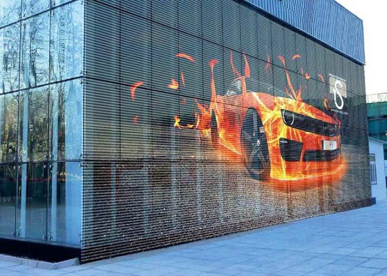 P7.8 SMD3528 จอแสดงผล LED แบบโปร่งใสโปร่งใสจอ LED สำหรับประเทศฟิลิปปินส์