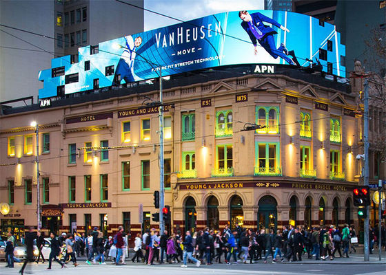 5500cd / m2 P6 SMD3535 LED กลางแจ้งติดผนัง 32x32dots