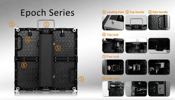 280W / M2 P3.91 1200nits เช่าจอ LED 500 * 1000 มม