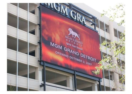 2R1G1B DIP346 จอแสดงผล LED โฆษณากลางแจ้ง P16 ด้านถนน