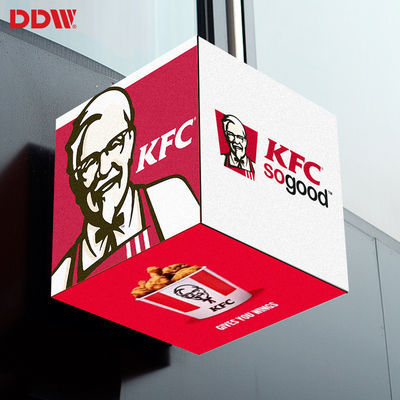 โฆษณากันน้ำกลางแจ้งนำหน้าจอ Cube, P2.5 Pixel Led Cube Display