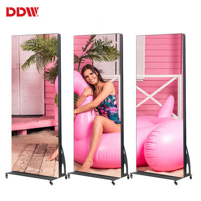 Flooring Standing Move หน้าจอโฆษณาวิดีโอดิจิตอลอัจฉริยะกลางแจ้ง P2.5