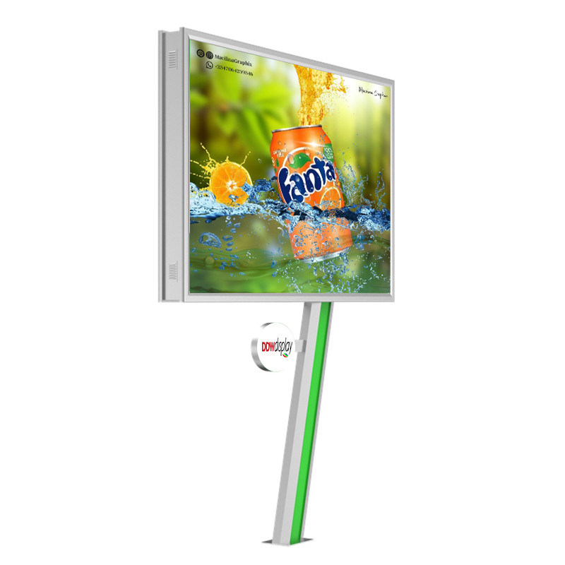 การติดตั้งง่าย จัดจอดิจิตอล 8000nits IP65 P6 6 มิลลิเมตร พิกเซล pitch สแตนเลส LED screen billboard การโฆษณาภายนอก