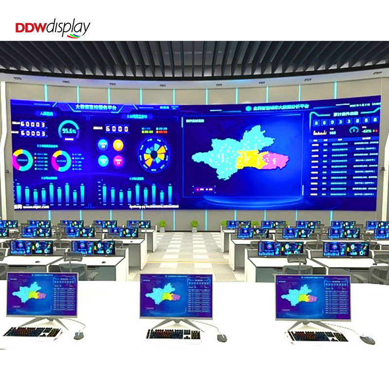 หน้าจอ LED ด้านใน 500x250/750x250/1000x250 มิลลิเมตร, ตู้อลูมิเนียม, ความสว่าง 1200 นิต, P1.56 P1.95 P2.5 P2.6 P2.9 P3.91 สําหรับจอพาณิชย์