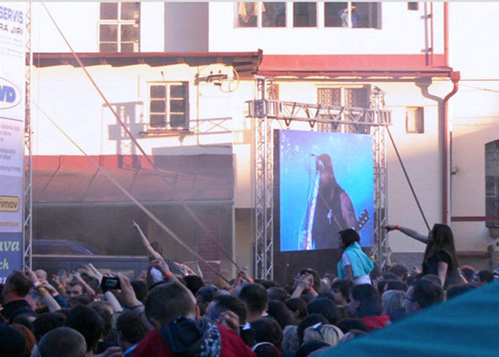 บอร์ดโฆษณาเช่าจอแสดงผล LED P6.25 สีเต็มรูปแบบสำหรับพิธีเปิด