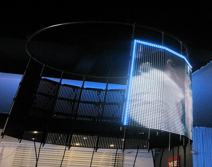 P16 จอแสดงผล LED ม่านยืดหยุ่นแบบตาข่ายขนาดใหญ่แบบ สีเต็ม, โฆษณา ดิ้น LED แผงหน้าปัด