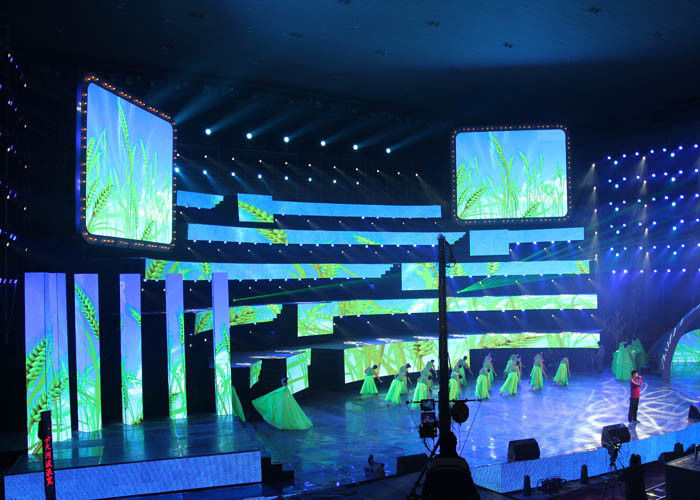 P3.91 จอแสดงผล LED ให้เช่าในร่มตู้อลูมิเนียมหล่อตาย 500 มม. X 500 มม